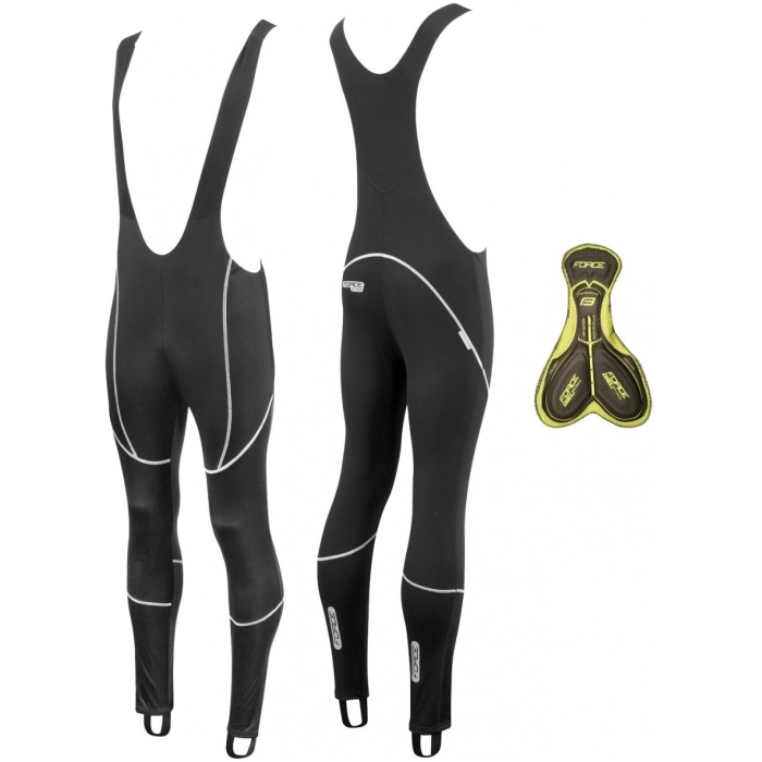 Force Wielerbroek windproof lang met zeem model Z70 Mt: