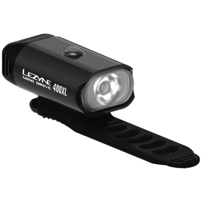 Lezyne MINI DRIVE 400XL FRONT BLACK BLK/HI GLOSS