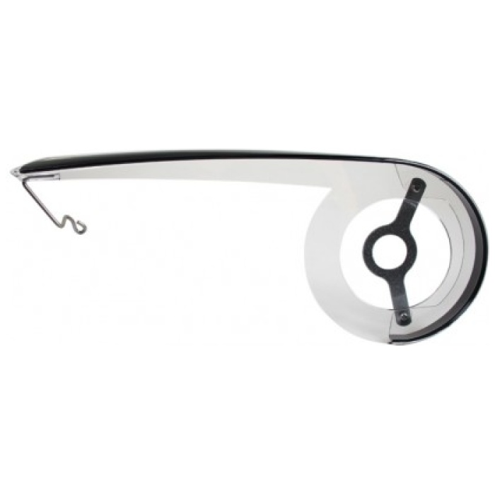 Hesling KETTINGSCHERM HES CAMBIO REV PVC TRANS/ZW TRANSPARANT/ZWART