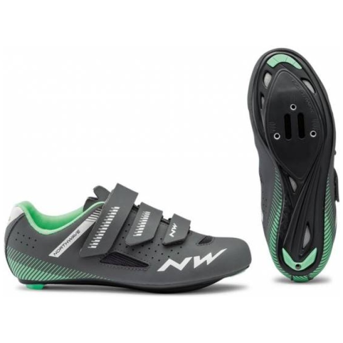 Northwave CORE WOMEN mt: Anthracite/light Green 20