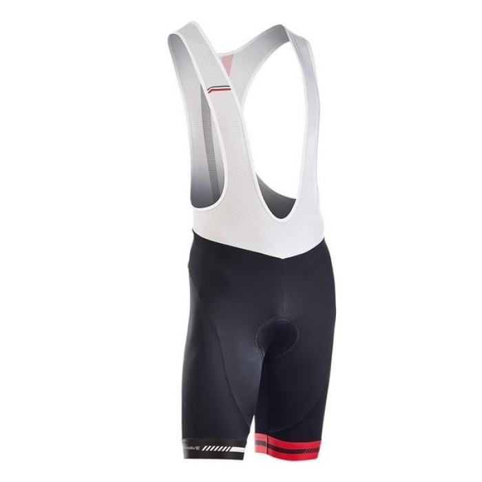Northwave NW LOGO BIBSHORT ZWART/ROOD