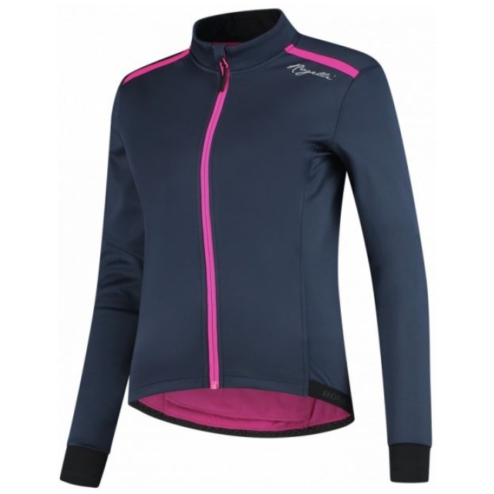 Rogelli Ds Winterjack Pesara Blauw/Roze