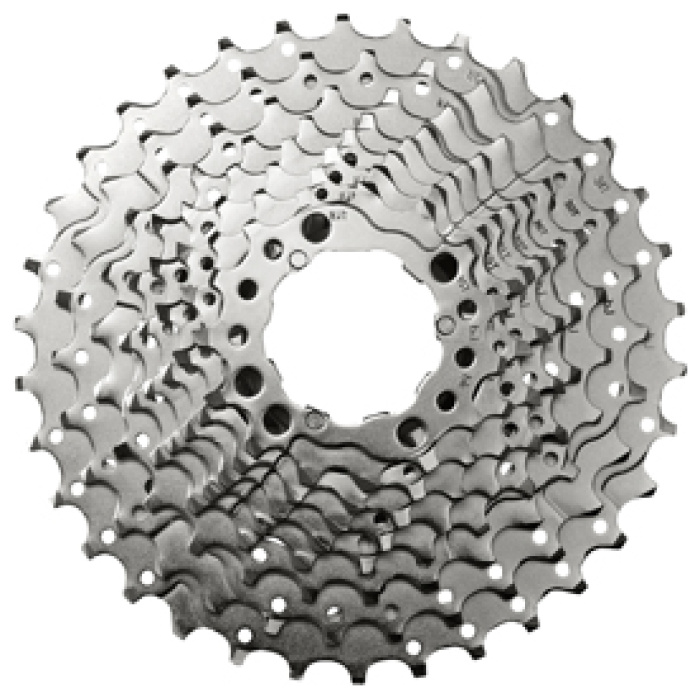 Shimano Cassette 10-Sp 11-25T CSGH500 11-12-13-14-15-17-19-21-23-25T Zilver