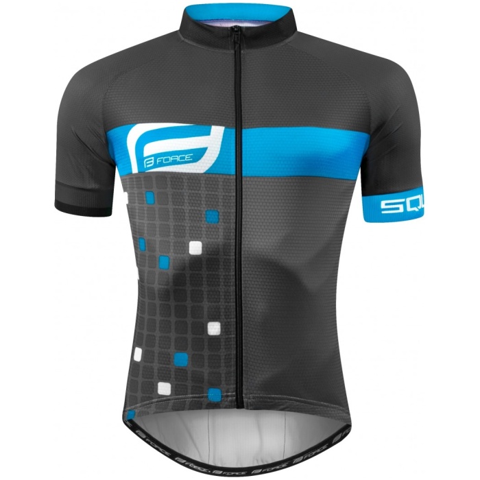 Force Jersey SQUARE short sleeves, grey-blue