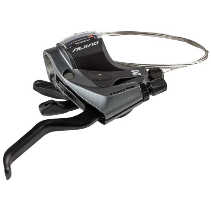 Shimano VERSTELLER SH ALIVIO M4000 R 9V ZW/GRY Zwart/Grijs