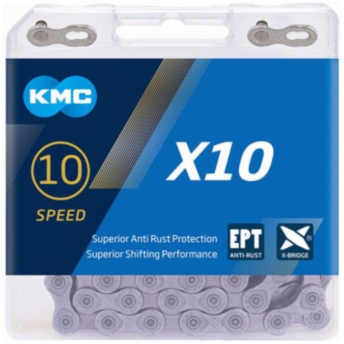Kmc KETTING 10V 11/128 X10 EPT ZI Zilver