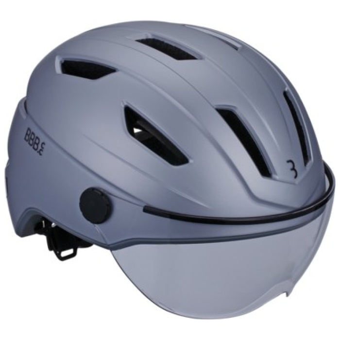 BBB BHE-57 Helm Move Faceshield Transparent (52-57cm) Mat Grijs