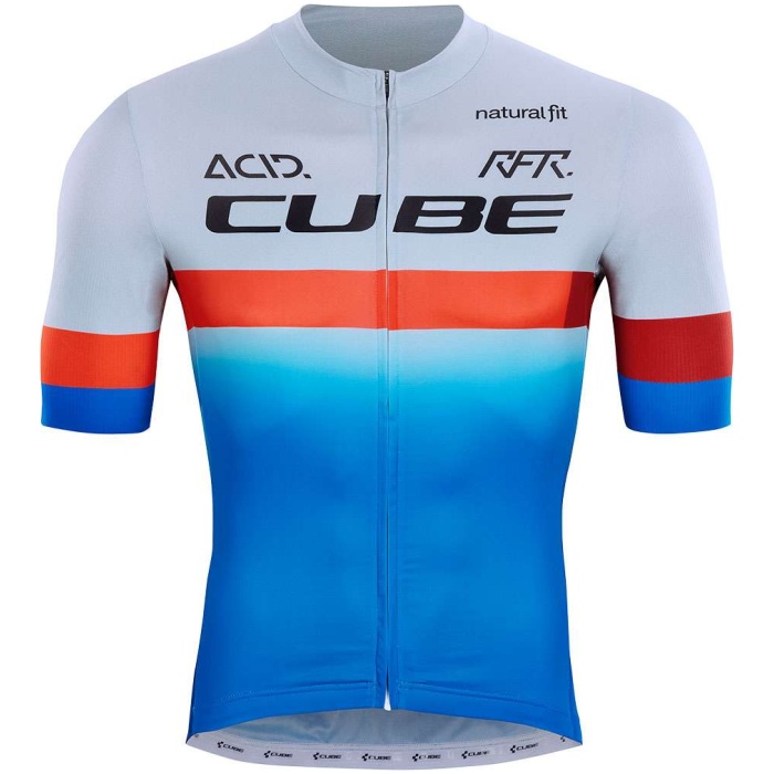 Cube JUNIOR TEAMLINE JERSEY S/S XL Blue/red/grey - Afbeelding 3