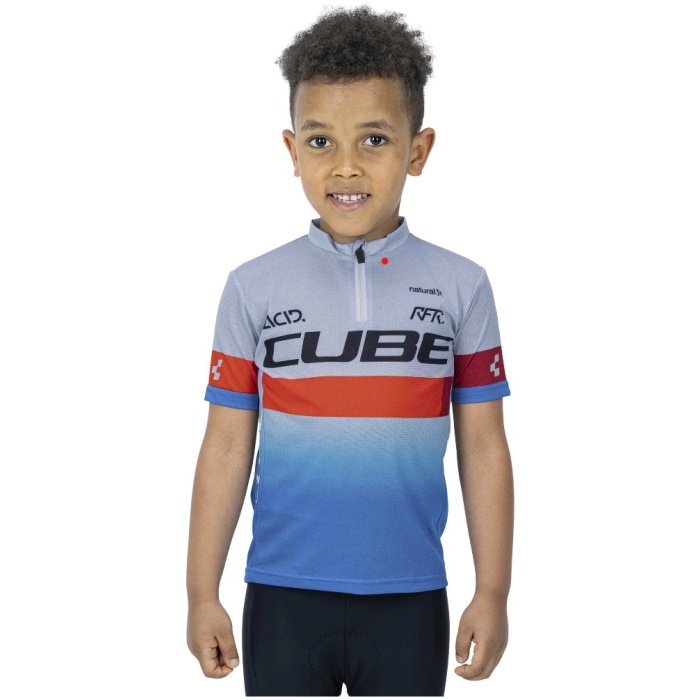 Cube JUNIOR TEAMLINE JERSEY S/S XL Blue/red/grey