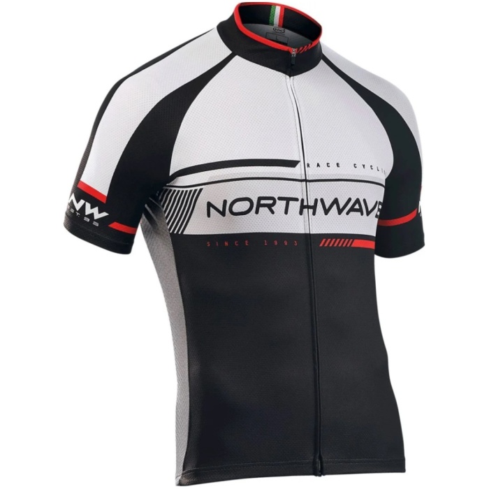 Northwave NW LOGO 2 JERSEY S/S ZWART/WIT/GRIJS