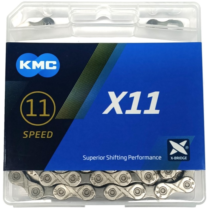 Kmc Ketting X11 Schakels Doos Zilver-zwart 11v Grijs