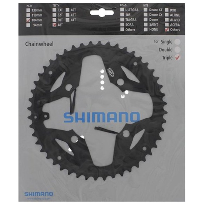 Shimano Kettingblad 48T Acera BLACK
