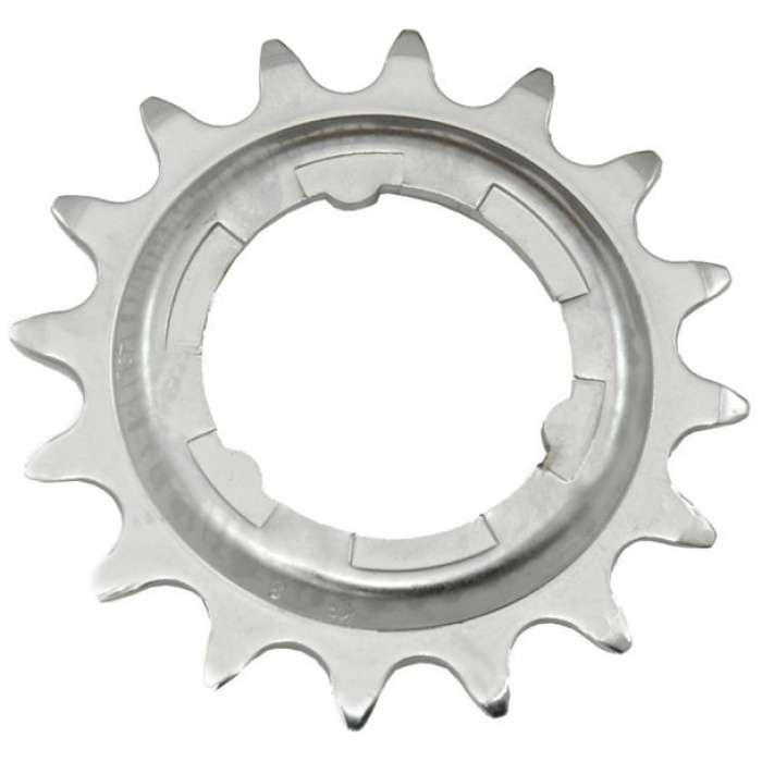 Shimano KETTINGWIEL FIETS 18T DOORGEZET SH NEXUS ZI ZILVER