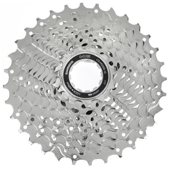 Shimano Cassette 10-Sp 11-32T CSGH500 11-12-14-16-18-20-22-25-28-32T Zilver