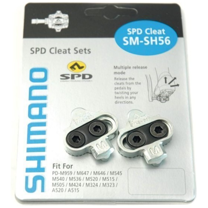 Shimano SM-SH56 paar SPD multi z.plaatjes Zilver