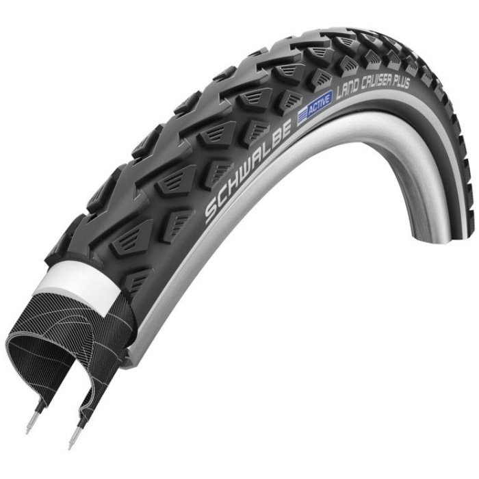 Schwalbe BUB 28X13/8 SC 37-622 R LAND CRUISER PLUS PG ZW Zwart