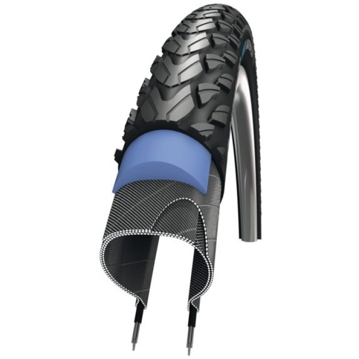 Schwalbe BUB 28X13/8 SC R MARATHON PLUS TOUR SG ZW Zwart