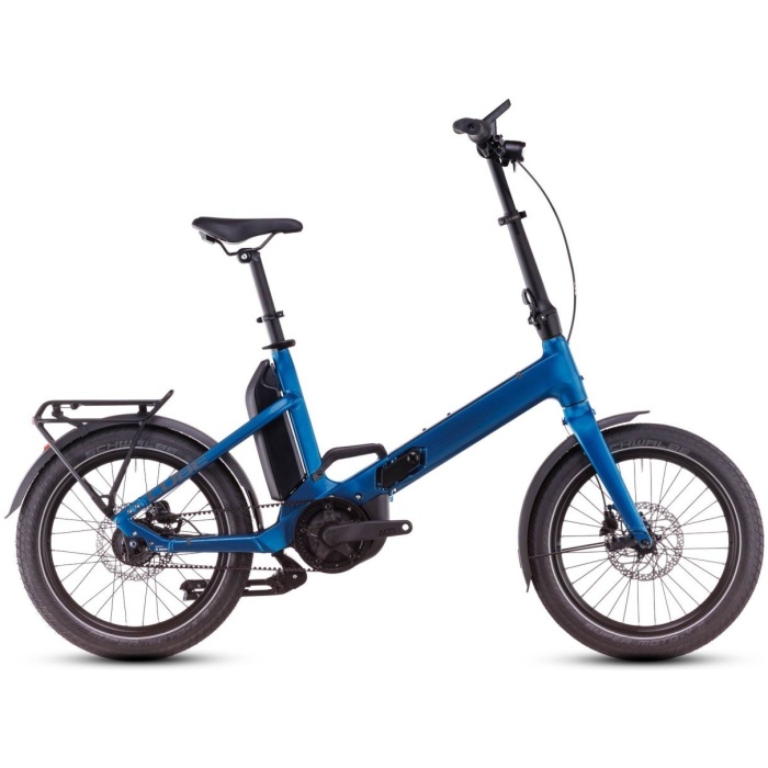 Cube FOLD HYBRID COMFORT 500 Electricblue/reflect