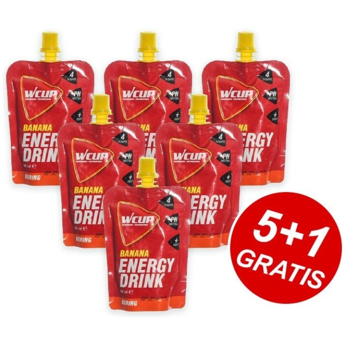Wcup energy drink banana 5 + 1 gratis
