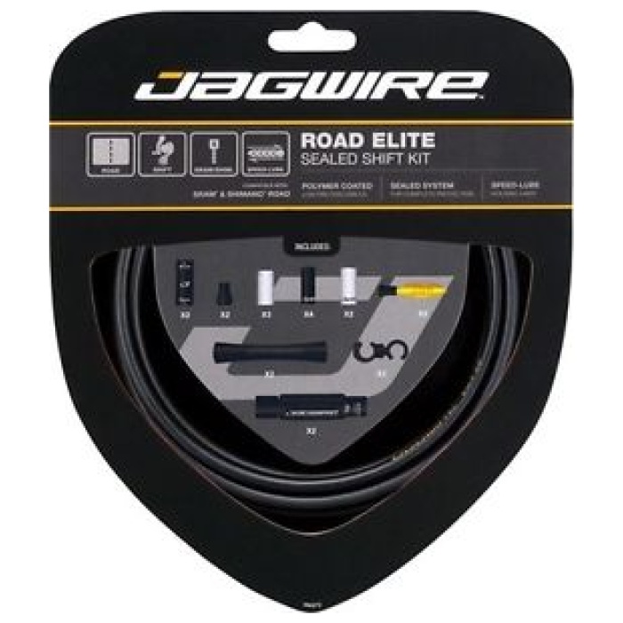 Jagwire RCK450 - Road Elite Sealed Shift Kit - Frozen Black