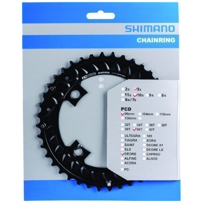 Shimano Kettingblad 40T-AN FC-M6000 Zwart