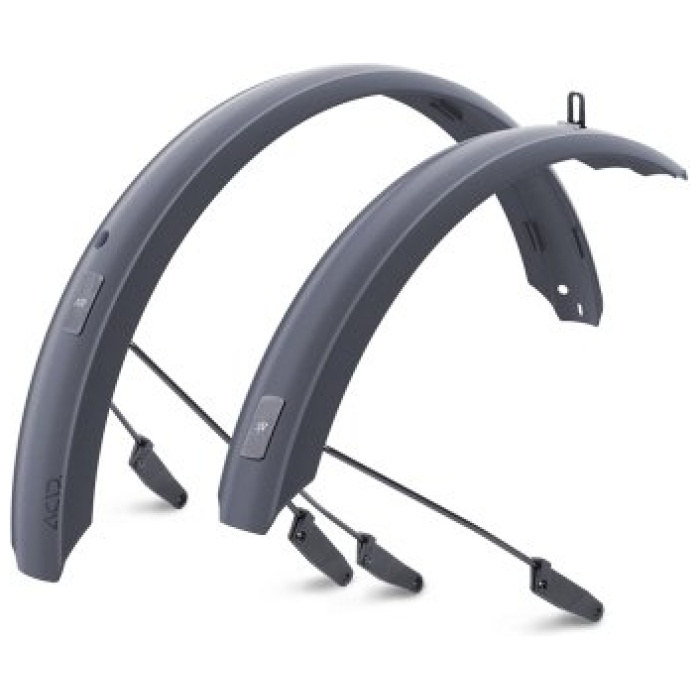 Acid MUDGUARD SET COMPACT 75 WITH STAYS Black