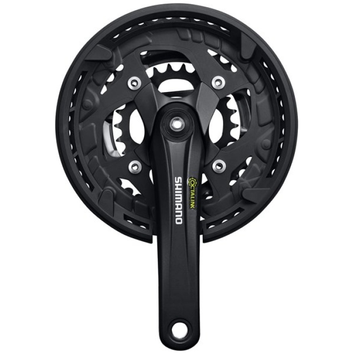 Shimano Crankstel Alivio T4010 9-Sp Zw ZWART