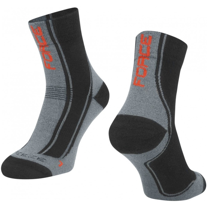 Force Socks F FREEZE, black-grey-red S-M/36-41