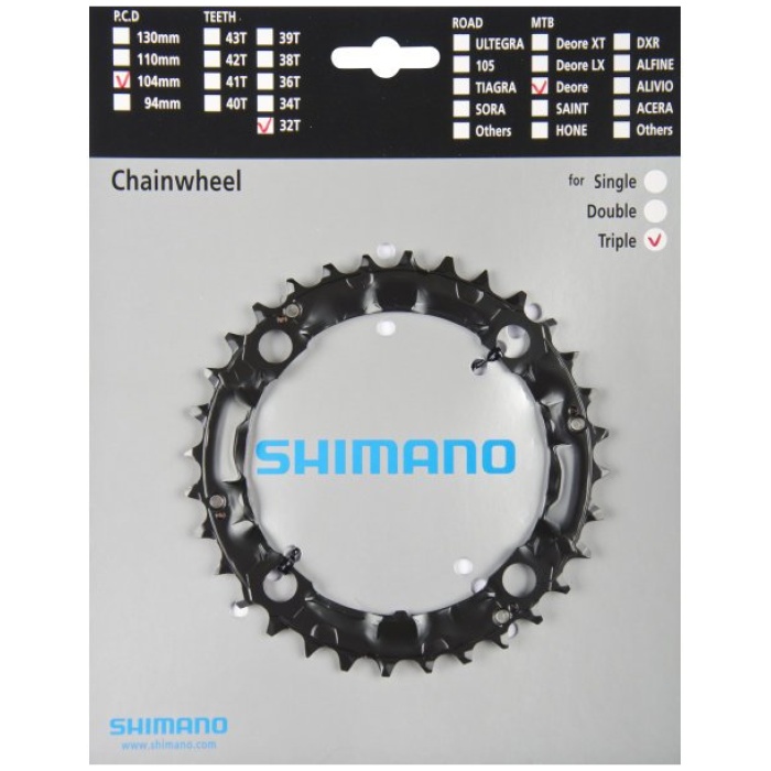 Shimano Kettingblad 44T Deore FC-M480 - zwart