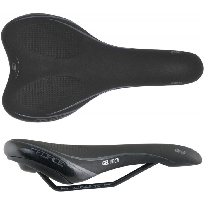 Force Saddle RIDER GEL TECH, black
