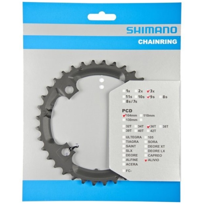 Shimano Kettingblad 36T Alivio FC-M431 - zwart