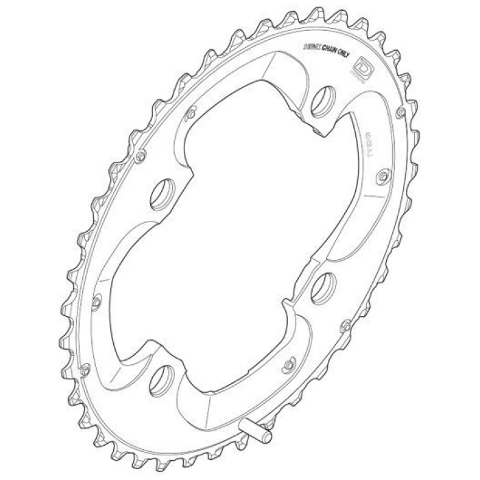 Shimano Kettingblad 40T AJ Deore XT FC-M785 BLACK