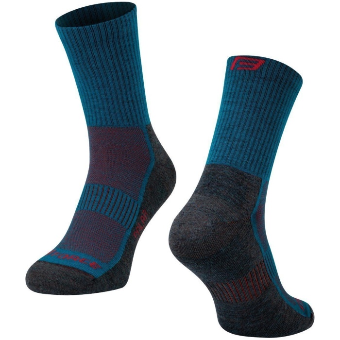Force Socks POLAR, turqoise-red L-XL/42-47