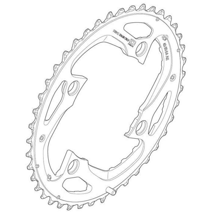 Shimano Kettingblad 42T-AE XT BLACK - Afbeelding 3