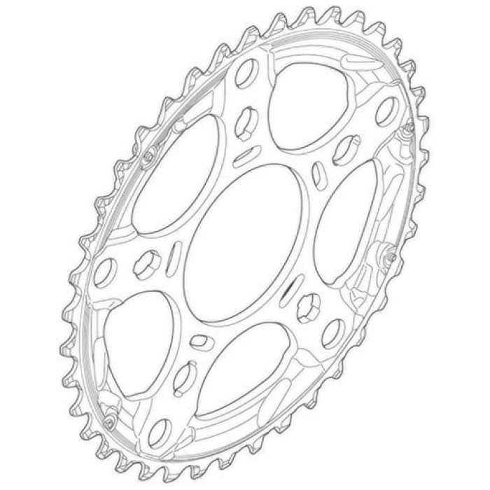 Shimano Kettingblad 39T-D Tiagra FC-4603 Zilver SILVER