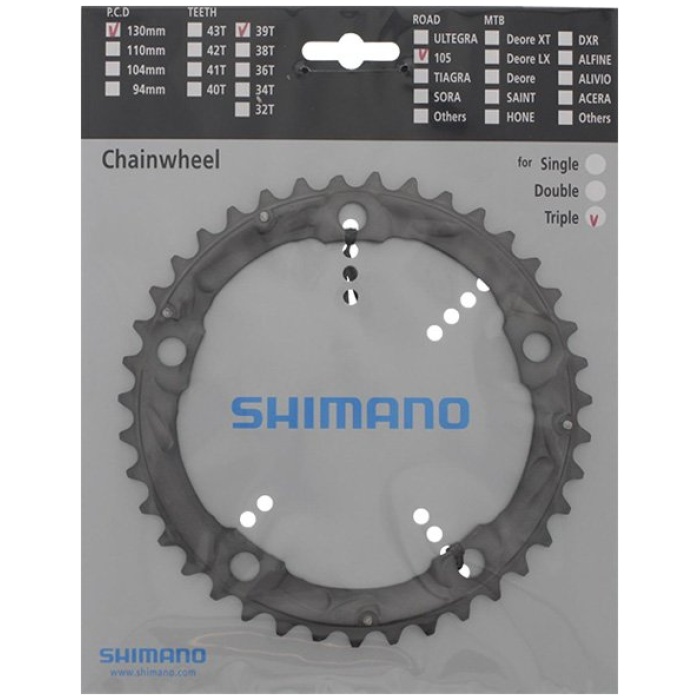 Shimano Kettingblad 39T 105 FC-5703 Zilver SILVER