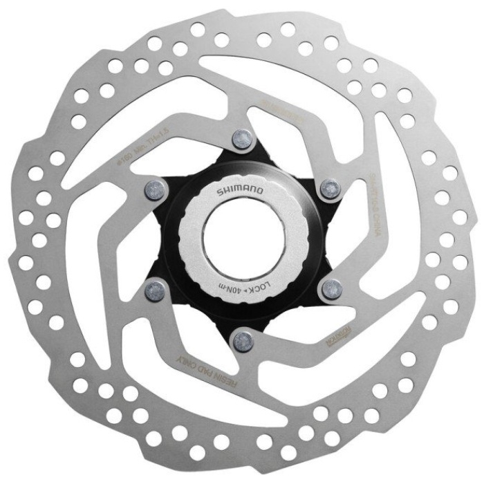 Shimano Remschijf 160mm Center Lock Zilver