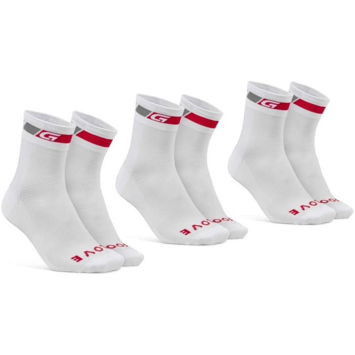 Gripgrab 3PACK, Classic Regular Cut White - Afbeelding 3