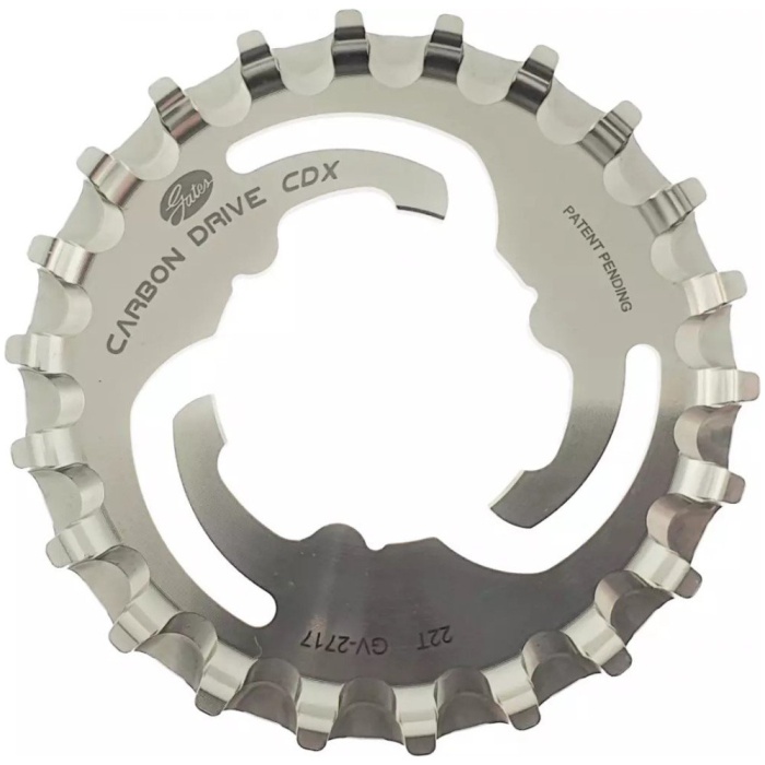 Gates ANP TANDWIEL 22 CDX SUREFIT 45.5 RVS A ZI Zilver