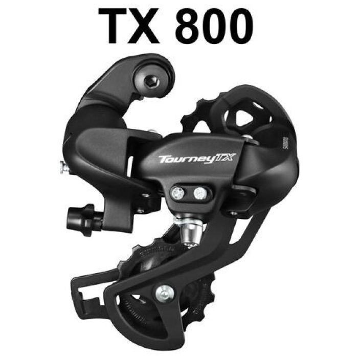 Shimano Achterderailleur Tourney TX80 7/8-Sp Direct Attachment ZWART