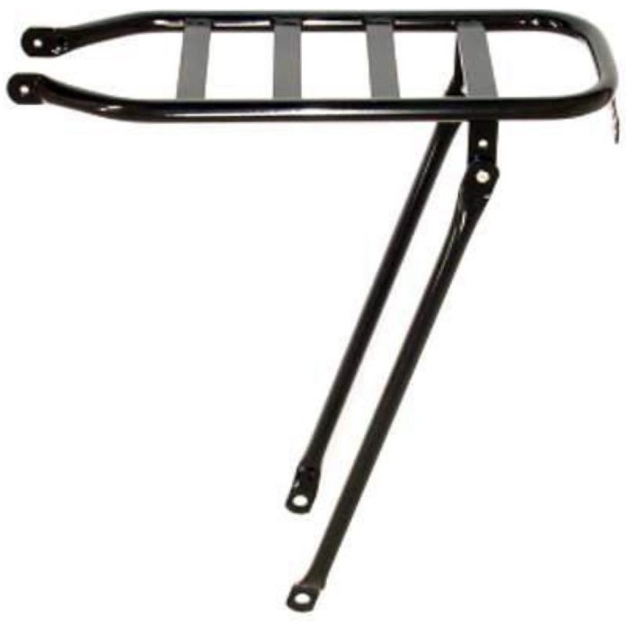 Steco DRAGER A 26/28" POSTFIETS KPL M/POTEN ZW Zwart