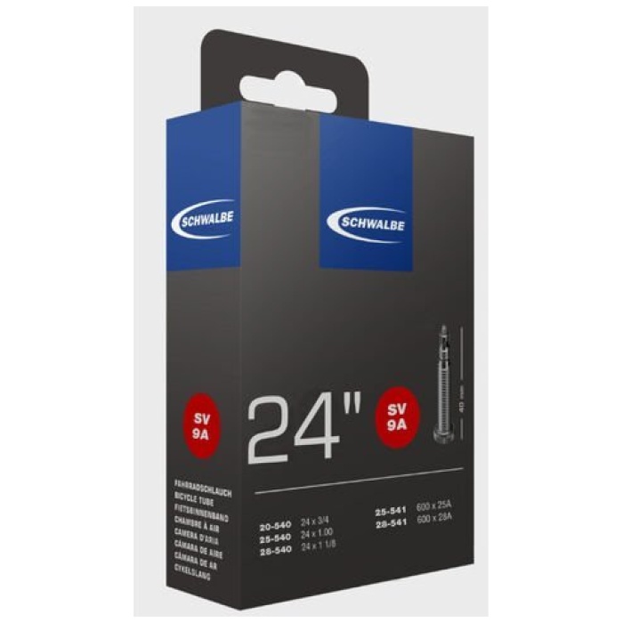 Schwalbe BIB 24X3/4-11/8 SC SV (40) SV9A Zwart