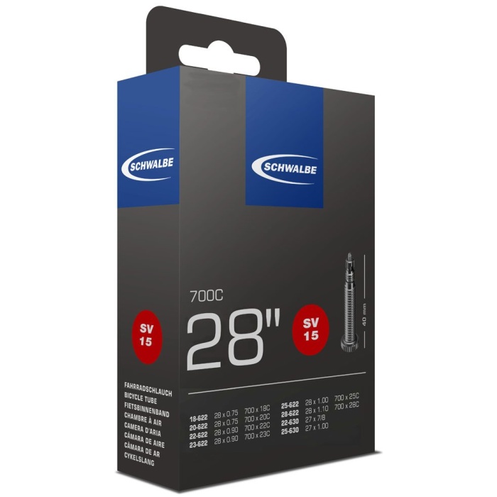 Schwalbe BIB SW -15- Frans-V 28 18/28-622-630 Zwart - Afbeelding 3