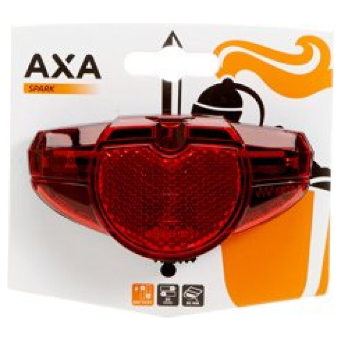 Axa ACHTERLICHT SPARK LED BATT 50/80MM Zwart