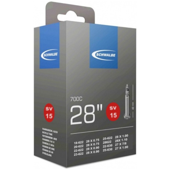 Schwalbe BIB SW -15- Frans-V 28 18/28-622-630 Zwart