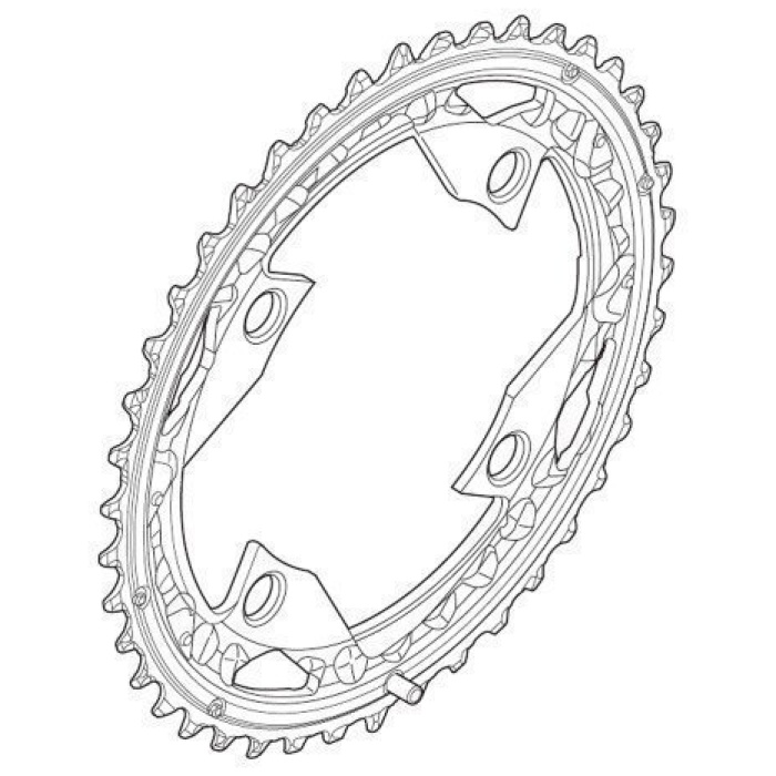 Shimano Kettingblad 42T-AE Deore Zwart