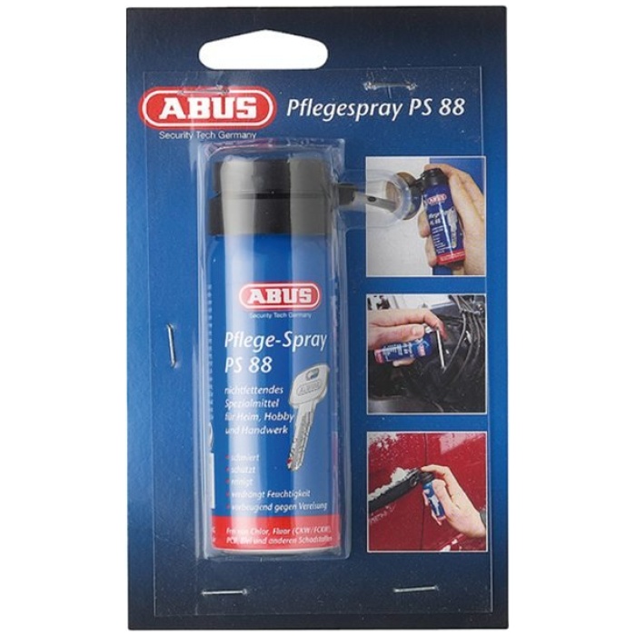 Abus onderhoudsspray PS88 op krt Blauw