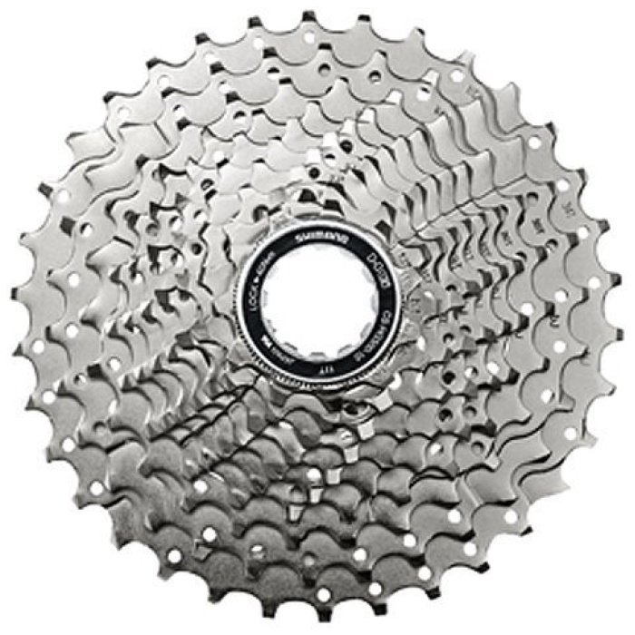 Shimano Cassette 10-Sp 11-34T CSGH500 11-13-15-17-19-21-23-26-30-34T Zilver