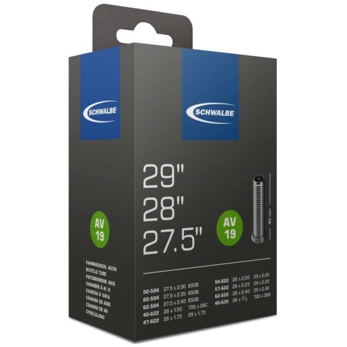 Schwalbe BIB SW -19- Schrader 40-62-584-635 Zwart - Afbeelding 3
