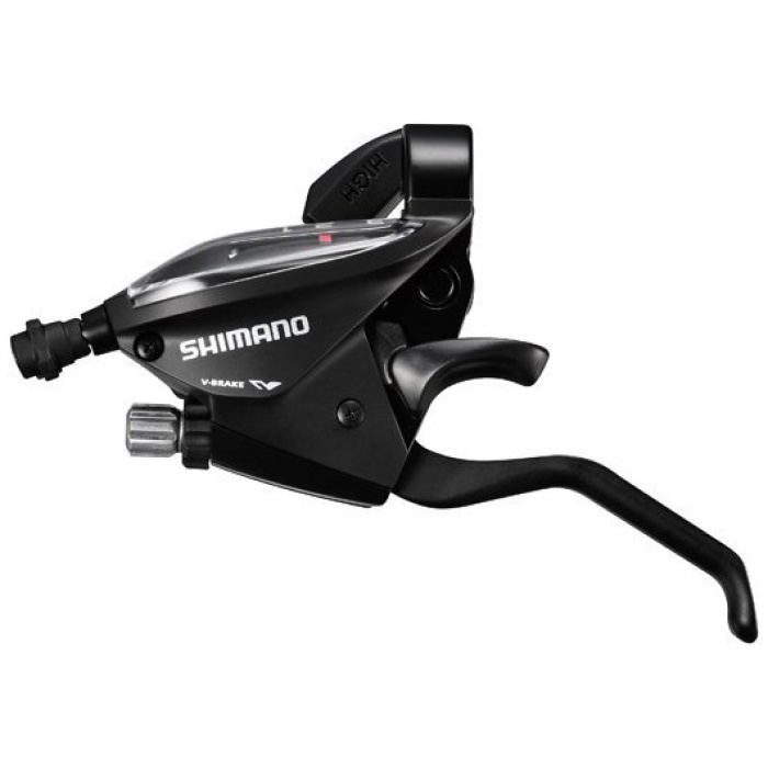 Shimano Shifter Unit EF510 Links 3-Sp Triple V-Brake 2-Vin Zwart